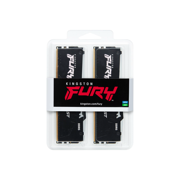 Ram Kingston FURY Beast Black RGB 64GB (2x32GB) 5600MT/s DDR5 CL40 XMP KF556C40BBAK2-64