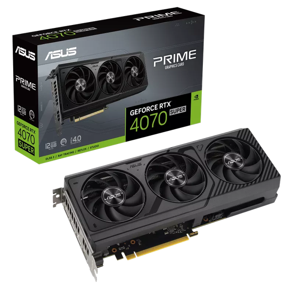 VGA Asus PRIME RTX 4070 SUPER 12GB GDDR6X - PRIME-RTX4070S-12G