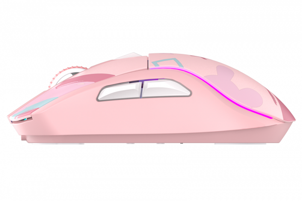 Chuột không dây Gaming DAREU A950 TRIPLE MODE (BLACK / PINK) - SUPERLIGHT, FAST CHARING DOCK