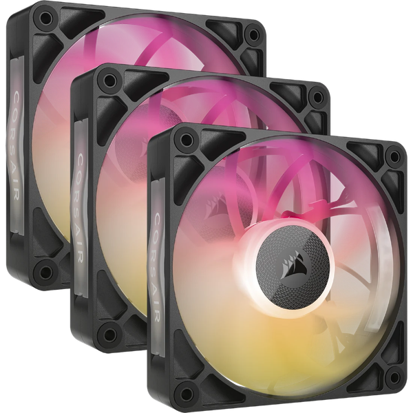 Bộ 3 quạt máy tính Corsair iCUE LINK RX120 RGB MAX Black CO-9051034-WW