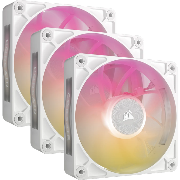 Bộ 3 quạt máy tính Corsair iCUE LINK RX120 RGB MAX White CO-9051038-WW