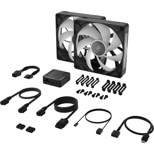 Bộ 2 quạt máy tính Corsair iCUE LINK RX140 RGB MAX Black CO-9051036-WW