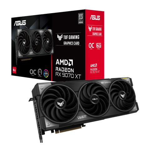 VGA ASUS TUF Gaming Radeon RX 9070 XT 16GB GDDR6 OC Edition TUF-RX9070XT-O16G-GAMING