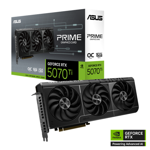 VGA ASUS PRIME GeForce RTX 5070 Ti 16GB GDDR7 OC Edition PRIME-RTX5070TI-O16G