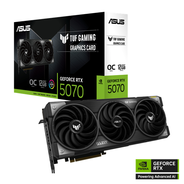 VGA ASUS TUF Gaming GeForce RTX 5070 12GB GDDR7 OC Edition TUF-RTX5070-O12G-GAMING