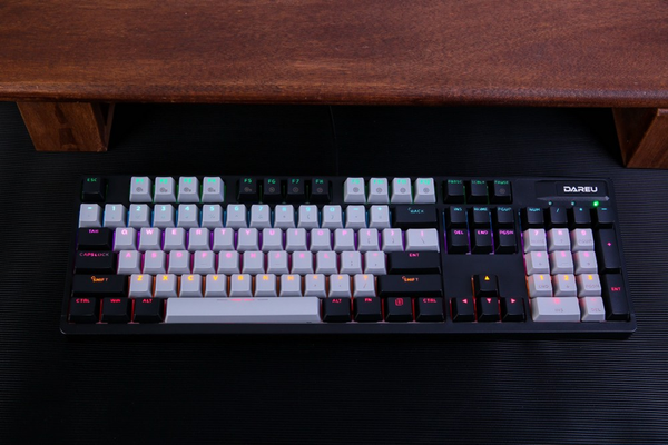 Bàn phím quang cơ Gaming DAREU EK1280X BLACK-GREY (WATERPROOF, Optical switch, MULTI LED)