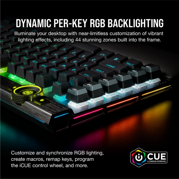 Bàn phím Corsair K100 BLK-MX SPEED-RGB CH-912A014-NA