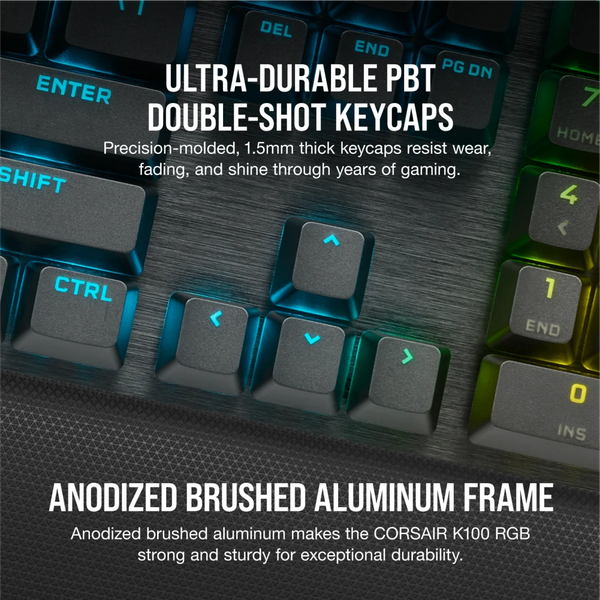 Bàn phím Corsair K100 BLK-OPX RF-RGB CH-912A01A-NA