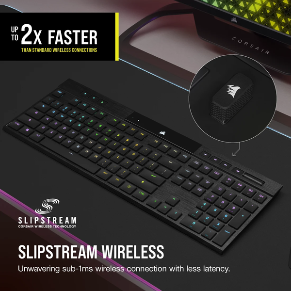 Bàn phím Corsair K100 AIR-BLK-MX ULP TCT-RGB CH-913A01U-NA