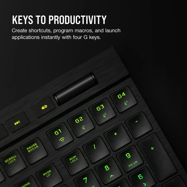 Bàn phím Corsair K100 AIR-BLK-MX ULP TCT-RGB CH-913A01U-NA