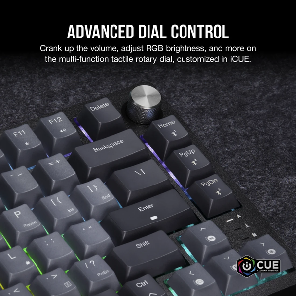 Bàn phím không dây Corsair K65 CSR RED-BLK-GREY-RGB CH-91D401L-NA