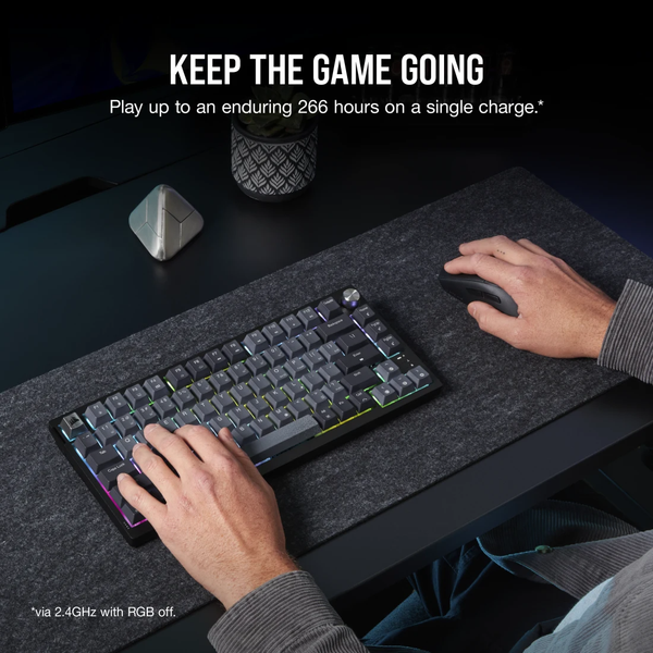 Bàn phím không dây Corsair K65 CSR RED-BLK-GREY-RGB CH-91D401L-NA