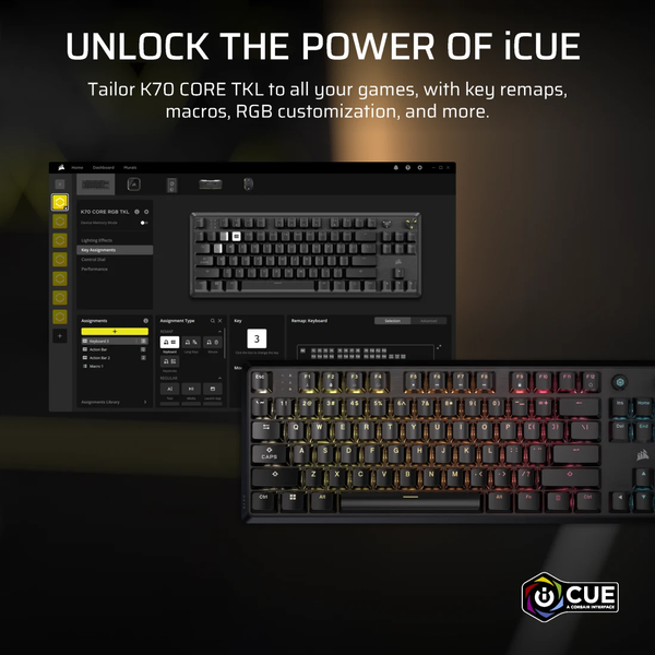 Bàn phím Corsair K70 CORE TKL-MLX RED-BLK RGB CH-911911E-NA