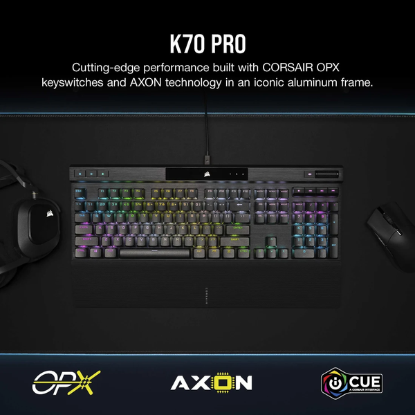 Bàn phím Corsair K70 PRO-BLK-OPX Silver-RGB CH-910941A-NA