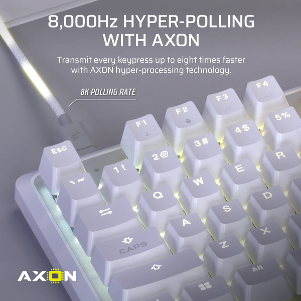 Bàn phím Corsair K70 PRO TKL MGX WHT RGB CH-911921G-NA