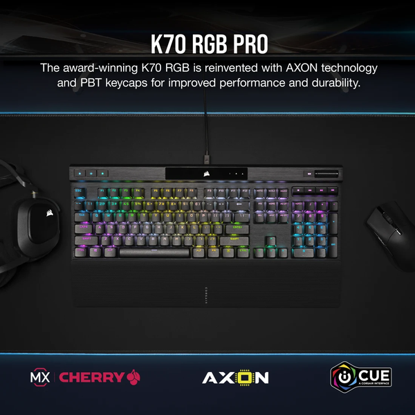 Bàn phím Corsair K70 PRO BLK-MX Brown-RGB CH-9109412-NA