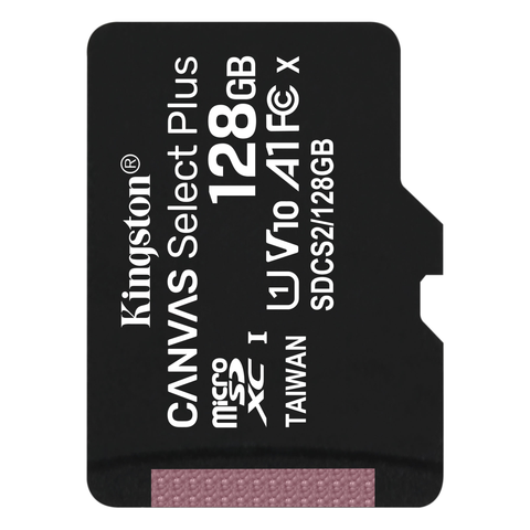 Thẻ nhớ Kingston 128GB micSDXC Canvas Select Plus 100R A1, Class 10 UHS-I SDCS2/128GBSP