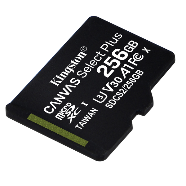 Thẻ nhớ Kingston 256GB micSDXC Canvas Select Plus 100R A1, Class 10 UHS-I SDCS2/256GBSP