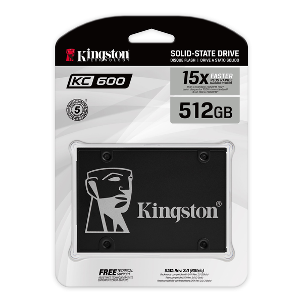 SSD Kingston 512GB KC600 2.5