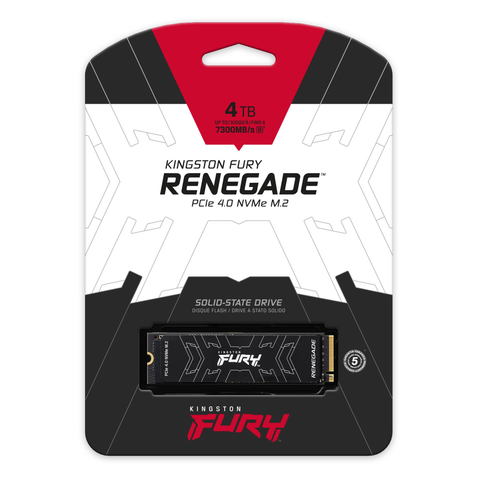 SSD Kingston 4TB Fury Renegade NVMe PCIe Gen 4.0 x4 M.2 2280 7300/7000MB/s SFYRD/4000G