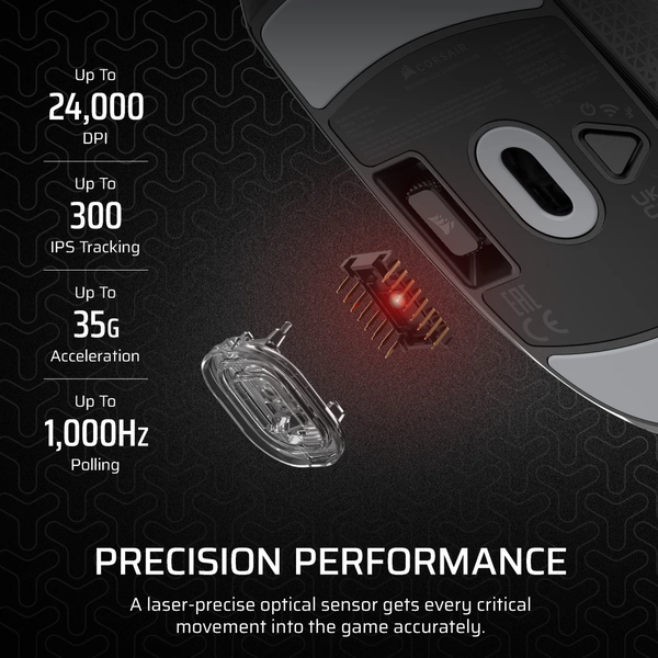 Chuột không dây Corsair M55 Wireless Black CH-931F000-AP