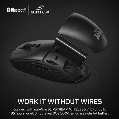 Chuột không dây Corsair M55 Wireless Black CH-931F000-AP