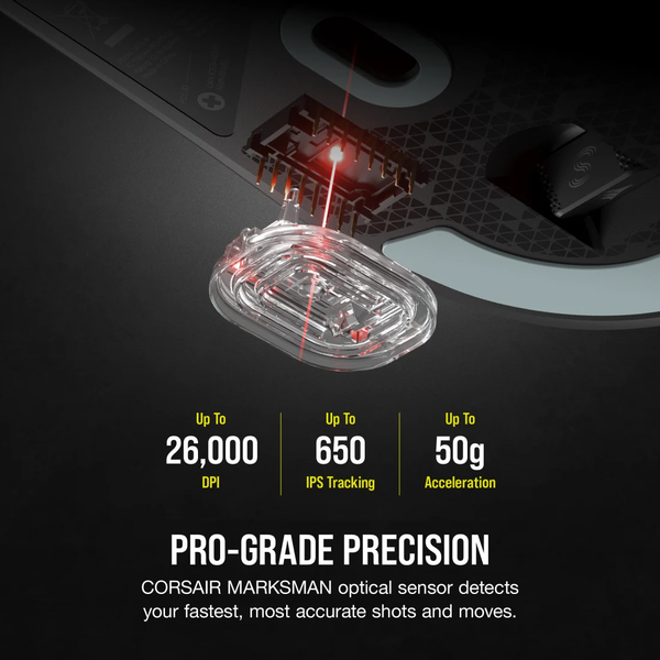 Chuột không dây Gaming Corsair M75 AIR Ultra-Lightweight Black CH-931D100-AP