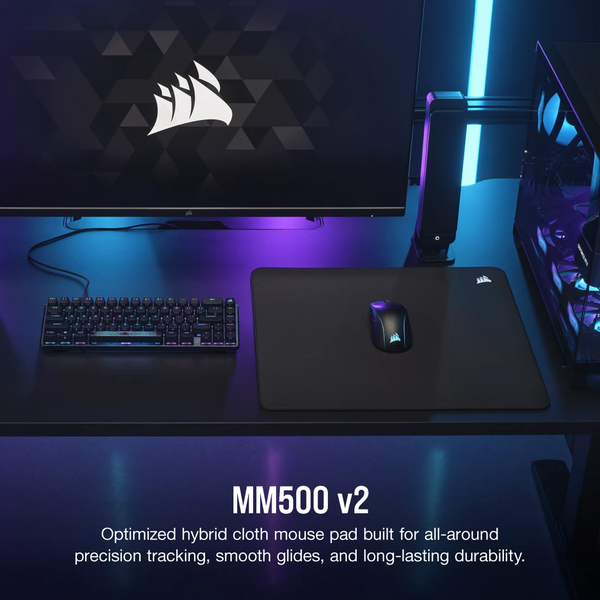 Bàn di chuột Corsair MM500 v2 - Large - 450(L) x 400(W) x 3.0(H) mm CH-941B161-WW