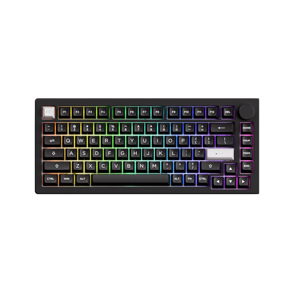 Bàn phím cơ MonsGeek M1 V5 VIA White On Black RGB/Aluminum/Rosewood