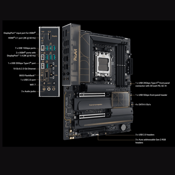 Mainboard ASUS PROART X870E-CREATOR WIFI DDR5 AM5