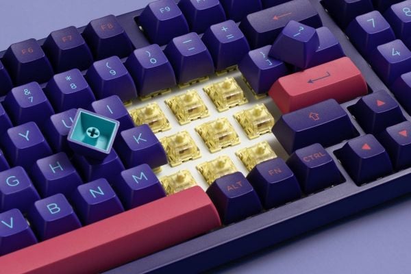 Bàn phím cơ AKKO 3098 NEON (PBT Double Shot/Rainbow LED/ASA profile)