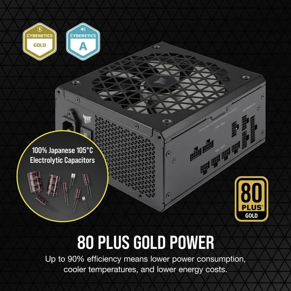Nguồn máy tính Corsair RM750x Shift ATX 3.1 & PCIe 5.1 - 80 Plus Gold - Full Modul CP-9020251-NA