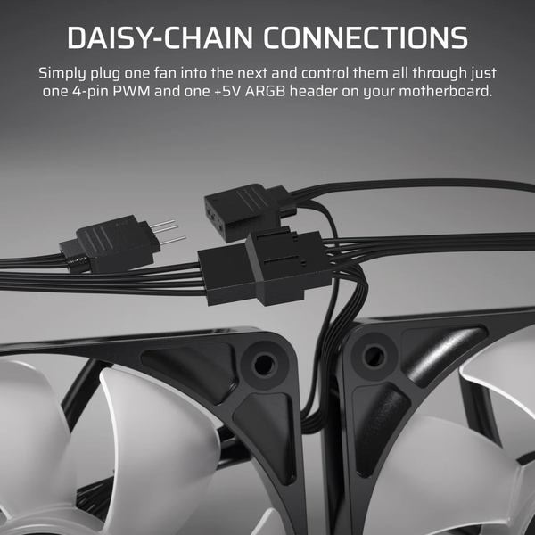 Bộ 3 quạt máy tính Corsair RS120 ARGB White CO-9050185-WW