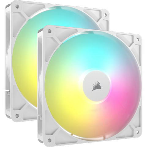 Bộ 2 quạt máy tính Corsair RS140 ARGB White CO-9050187-WW