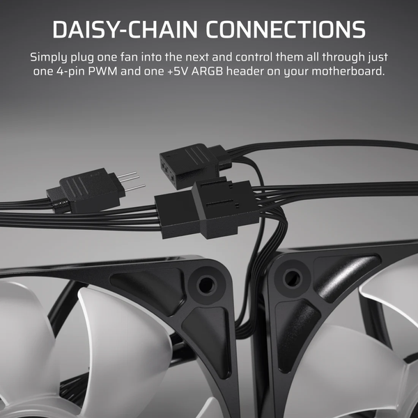 Bộ 2 quạt máy tính Corsair RS140 ARGB White CO-9050187-WW