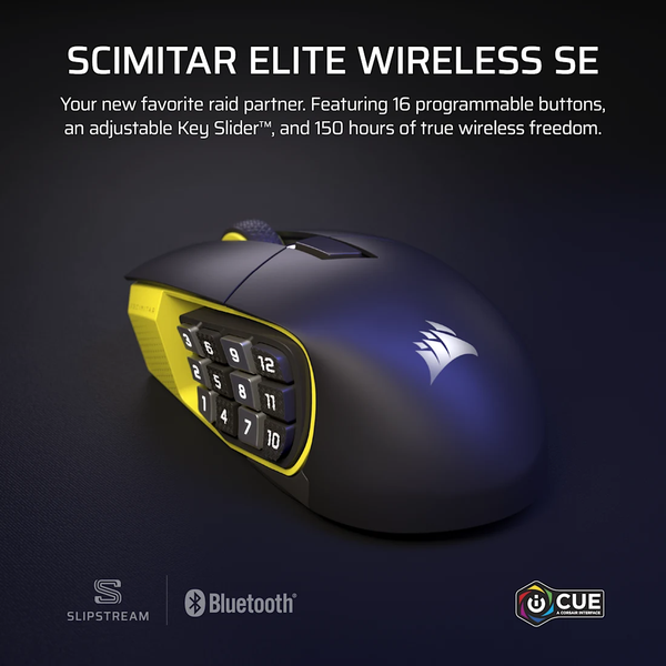 Chuột không dây Corsair SCIMITAR ELITE SE Black CH-9314014-AP