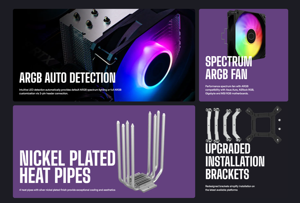 Tản Nhiệt khí Cooler Master Hyper 212 Spectrum V3 RR-S4NA-17PA-R1