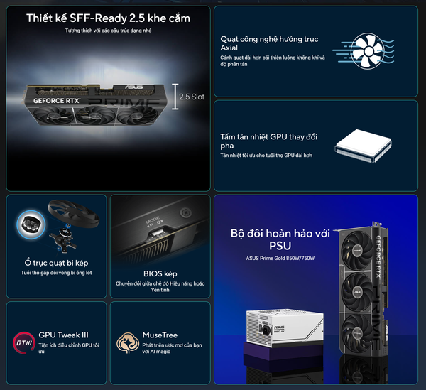 VGA ASUS PRIME GeForce RTX 5070 12GB GDDR7 OC Edition PRIME-RTX5070-O12G