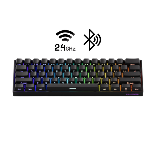 Bàn phím cơ MonsGeek FUN60 Pro SP Black Glare Magnetic Switches Tri-Mode
