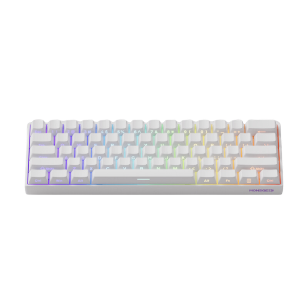Bàn phím cơ MonsGeek FUN60 Pro SP White Glare Magnetic Switches