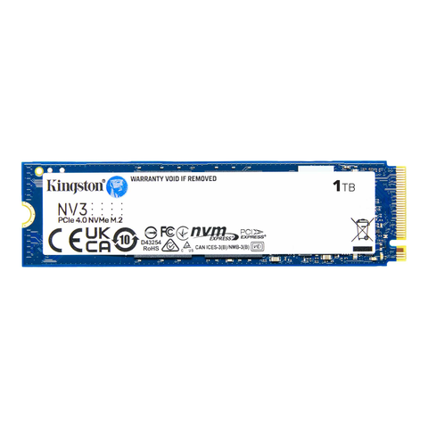 SSD Kingston 1000GB NV3 NVMe PCIe Gen 4.0 x4 M.2 2280 6000/4000MB/s SNV3S/1000G