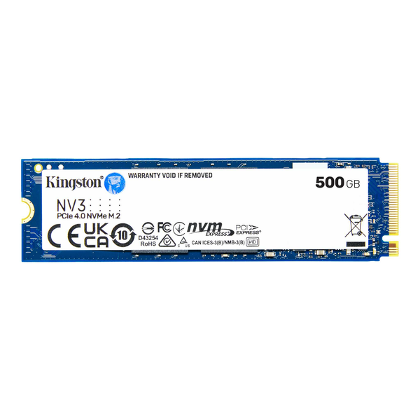 SSD Kingston 500GB NV3 NVMe PCIe Gen 4.0 x4 M.2 2280 5000/3000MB/s SNV3S/500G