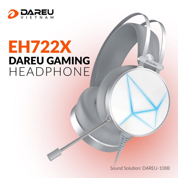 Tai Nghe Gaming DareU EH722X 7.1 RGB - Black