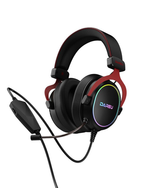 Tai nghe Gaming DareU EH925L 7.1 Black Red RGB