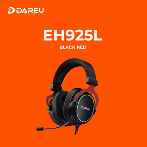 Tai nghe Gaming DareU EH925L 7.1 Black Red RGB