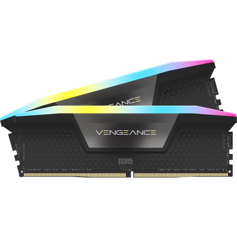 Ram PC Corsair DDR5 5200MHz 64GB 2x32GB VENGEANCE RGB Black Heatspreader CMH64GX5M2B5200C40