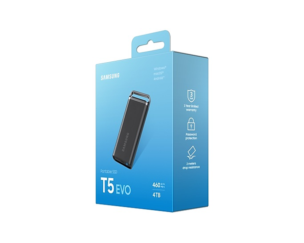 Ổ cứng di động SSD SamSung T5 EVO USB 3.2 Gen 1 (5 Gbps) Up to 460 MB/s