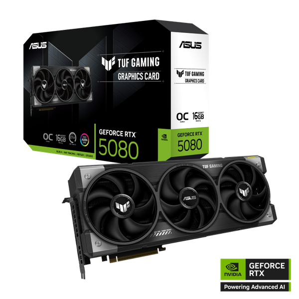 VGA ASUS TUF Gaming GeForce RTX 5080 16GB GDDR7 OC Edition TUF-RTX5080-O16G-GAMING
