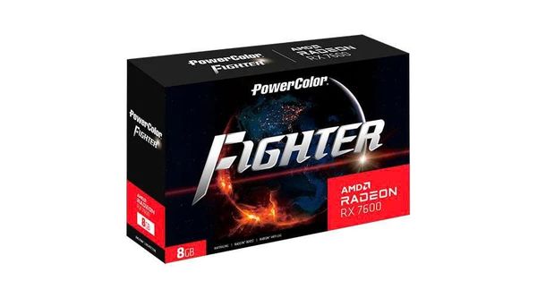 VGA PowerColor Fighter AMD Radeon RX 7600 8GB GDDR6 RX7600 8G-F/V2