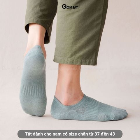  Combo 7 đôi tất lười nam chống tuột gót GOMAT, chất liệu cotton êm mềm mịn mát, cực êm chân - HAI-MIA-1401-CB7 